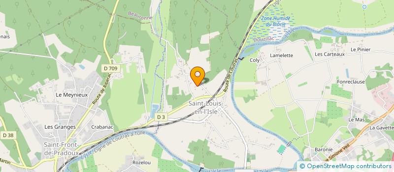 localisation de l'entreprise AMICALE AQUARIOPHILE DE LA DORDOGNE  ST-LOUIS EN L ISLE