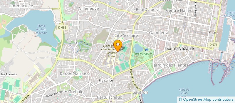 localisation de l'entreprise AMICALE ARISTIDE BRIAND  SAINT-NAZAIRE