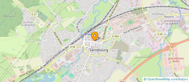 localisation de l'entreprise AMICALE AUTOS ECOLES SARREBOURGEOISES à SARREBOURG