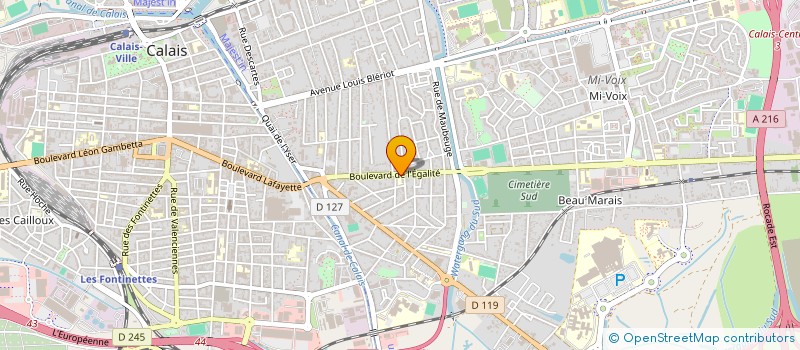 localisation de l'entreprise AMICALE BALZAC à CALAIS