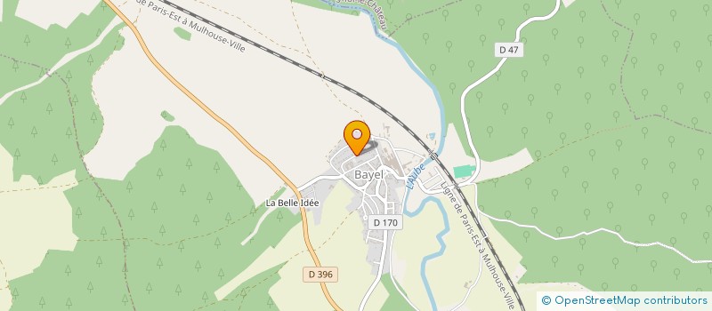 localisation de l'entreprise AMICALE BAYELLOISE DES JOUEURS DE CARTES  BAYEL