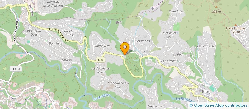 localisation de l'entreprise AMICALE BIOTOISE DES ANCIENS COMBATTANTS VICTIMES ET PRISONNIERS DE GUERRE  BIOT