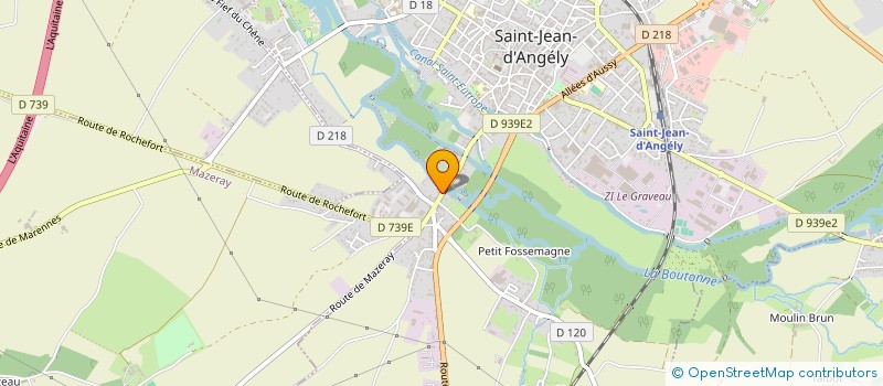 localisation de l'entreprise AMICALE BOULE ANGERIENNE  SAINT-JEAN-D'ANGELY