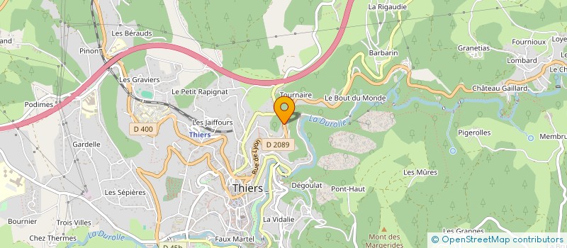 localisation de l'entreprise AMICALE BOULE DE BOULAY à THIERS