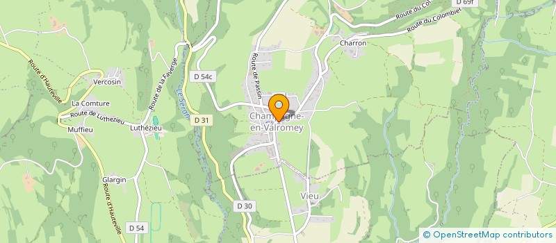localisation de l'entreprise AMICALE BOULE DE CHAMPAGNE EN VALROMEY à CHAMPAGNE-EN-VALROMEY