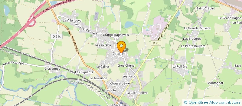 localisation de l'entreprise AMICALE BOULE DE CROTTET à CROTTET