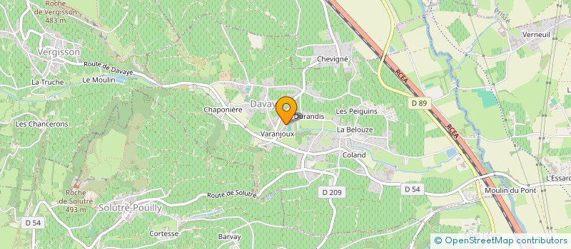 localisation de l'entreprise AMICALE BOULE DE DAVAYE  DAVAYE