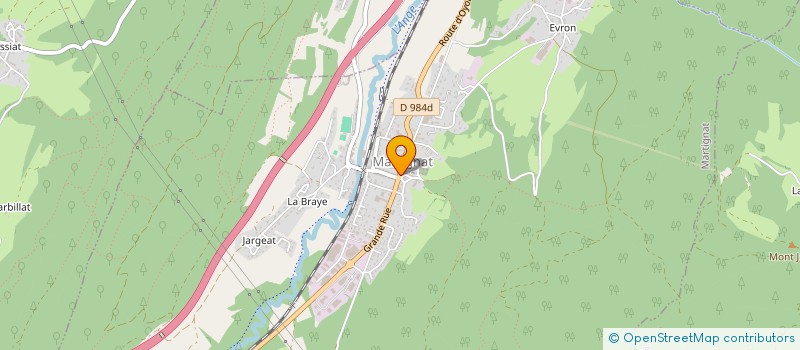 localisation de l'entreprise AMICALE BOULE DE MARTIGNAT-GROISSIAT  MARTIGNAT