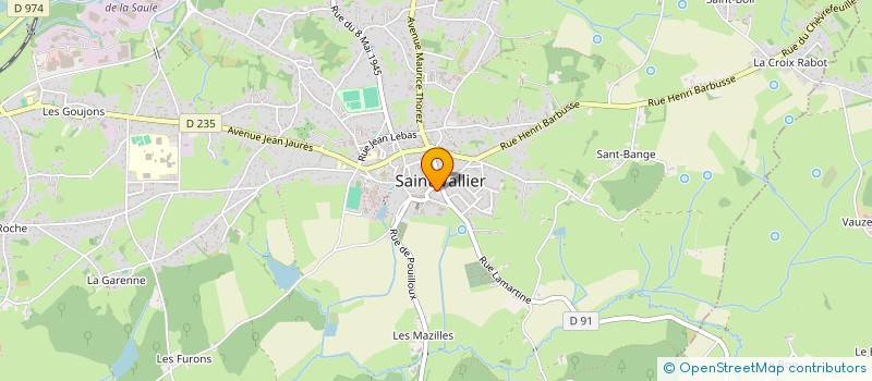 localisation de l'entreprise AMICALE BOULE DE SAINT-VALLIER  SAINT-VALLIER