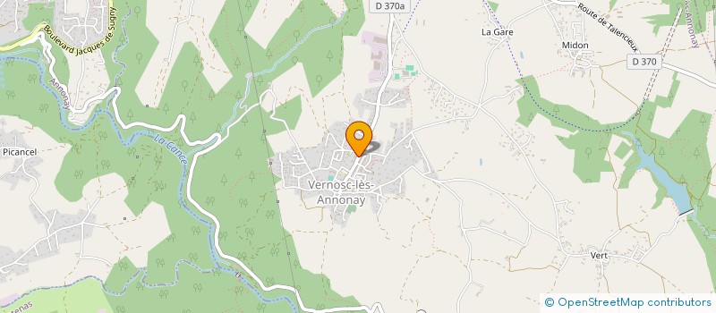 localisation de l'entreprise AMICALE BOULE DE VERNOSC LES ANNONAY  VERNOSC-LES-ANNONAY