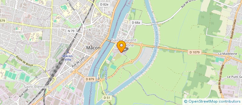 localisation de l'entreprise AMICALE BOULE SAINT-LAURENTINE  SAINT-LAURENT-SUR-SAONE