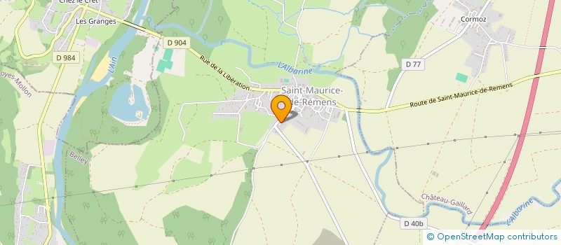 localisation de l'entreprise AMICALE BOULES DE ST DENIS EN BUGEY  SAINT-DENIS-EN-BUGEY