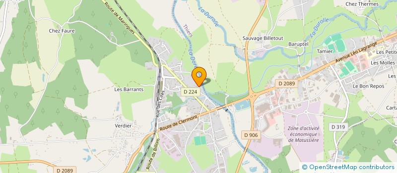 localisation de l'entreprise AMICALE BOULES DES VIGNETTES  PESCHADOIRES