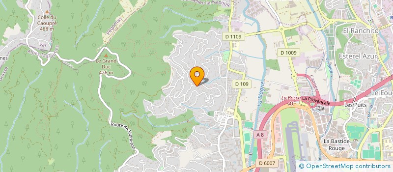 localisation de l'entreprise AMICALE BOULISTE CAPITOULANNE  MANDELIEU LA NAPOULE