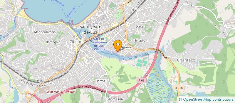 localisation de l'entreprise AMICALE BOULISTE CIBOURIENNE ET LUZIENNE à SAINT-JEAN-DE-LUZ