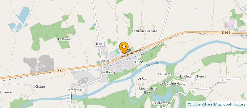 localisation de l'entreprise AMICALE BOULISTE CIRONNAISE à CIRON