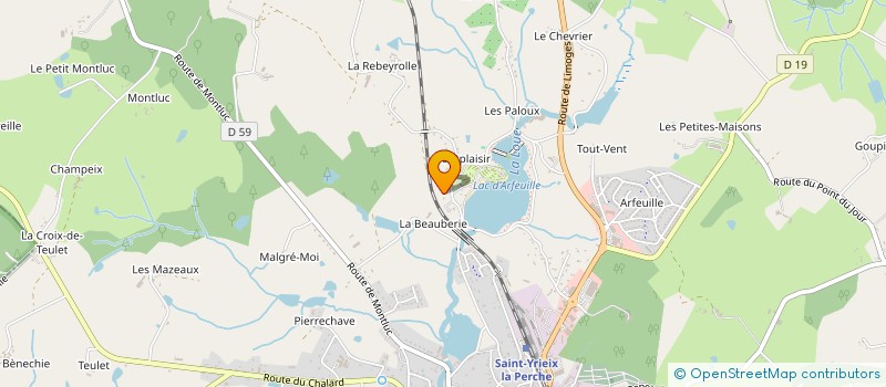 localisation de l'entreprise AMICALE BOULISTE D'ARFEUILLE à ST YRIEIX LA PERCHE