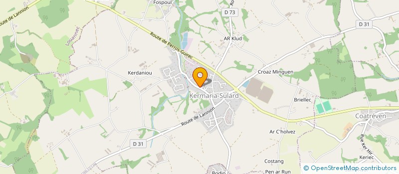 localisation de l'entreprise AMICALE BOULISTE DE KERMARIA-SULARD à KERMARIA-SULARD