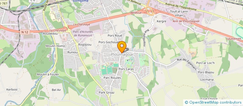 localisation de l'entreprise AMICALE BOULISTE DE PLOUMAGOAR  PLOUMAGOAR