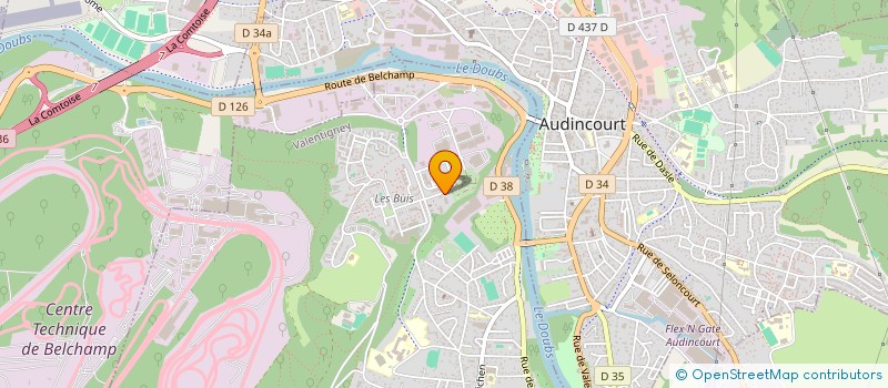localisation de l'entreprise AMICALE BOULISTE DES BUIS  VALENTIGNEY