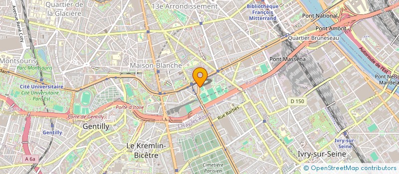 localisation de l'entreprise AMICALE BOULISTE DU 13EME  PARIS