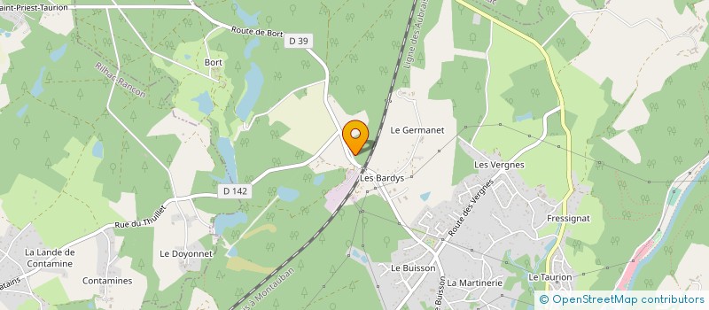 localisation de l'entreprise AMICALE BOULISTE DU TAURION  SAINT-PRIEST-TAURION