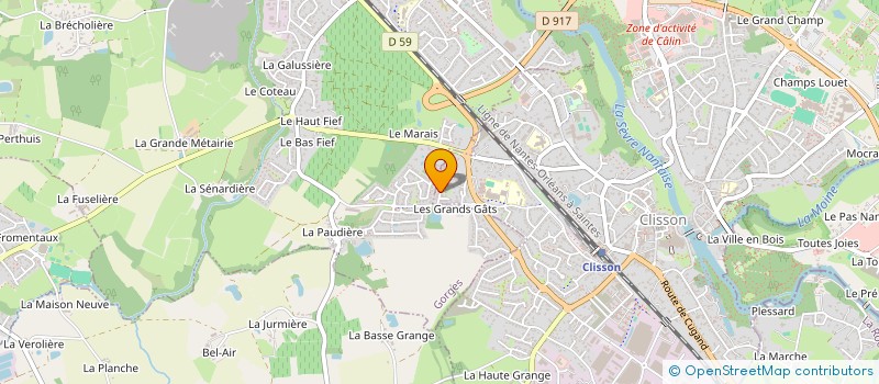 localisation de l'entreprise AMICALE BOULISTE GETINOISE  GETIGNE