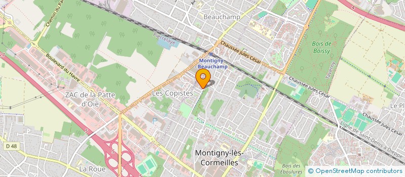 localisation de l'entreprise AMICALE BOULISTE IGNYMONTAINE  MONTIGNY-LES-CORMEILLES