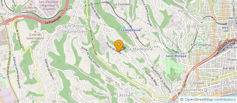 localisation de l'entreprise AMICALE BOULISTE VENTABRUN BELLET  NICE