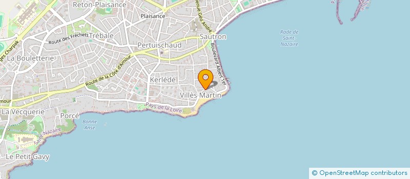 localisation de l'entreprise AMICALE BOULISTE VILLES MARTIN à SAINT-NAZAIRE