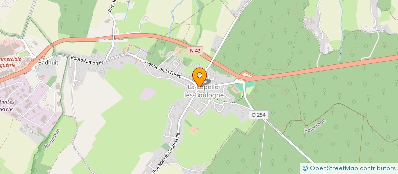 localisation de l'entreprise AMICALE BOULISTES CAPELLOISE  LA CAPELLE-LES-BOULOGNE