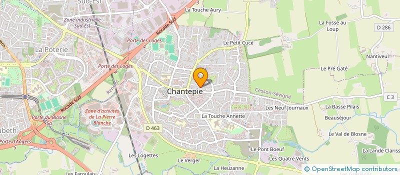 localisation de l'entreprise AMICALE BREIZH CYCLO  CHANTEPIE