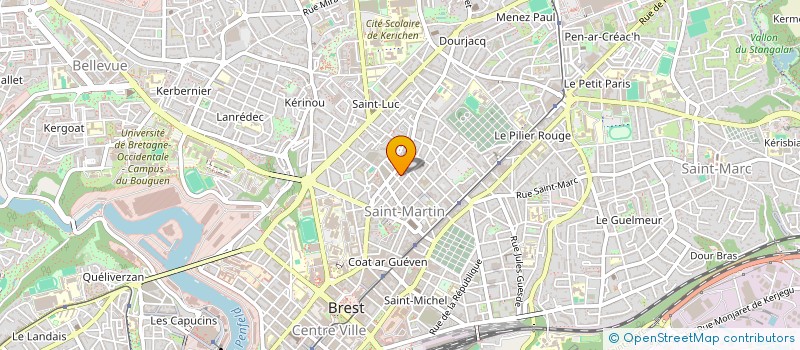localisation de l'entreprise AMICALE BRESTOISE DE BILLARD à BREST