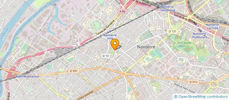 localisation de l'entreprise AMICALE BRETONNE DE NANTERRE à NANTERRE
