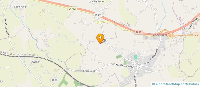 localisation de l'entreprise AMICALE BRETONNE DES CYCLOS ANCIENS  PLERNEUF