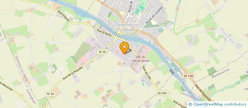 localisation de l'entreprise AMICALE BTA QUESNOY SUR DEULE à QUESNOY-SUR-DEULE