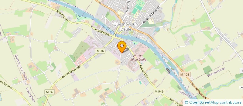 localisation de l'entreprise AMICALE BTA QUESNOY SUR DEULE à QUESNOY-SUR-DEULE