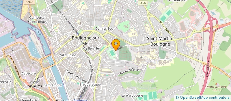 localisation de l'entreprise AMICALE BUCAILLE BOULOGNE BASKET BALL à BOULOGNE-SUR-MER