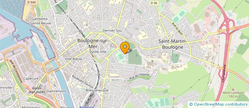 localisation de l'entreprise AMICALE BUCAILLE CERCLE PONGISTE à BOULOGNE-SUR-MER