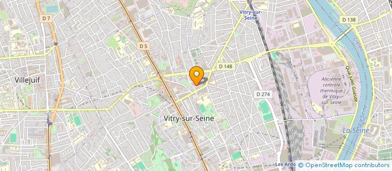 localisation de l'entreprise AMICALE C.N.L. CROIZAT DERRY TEISSEIRE à VITRY-SUR-SEINE