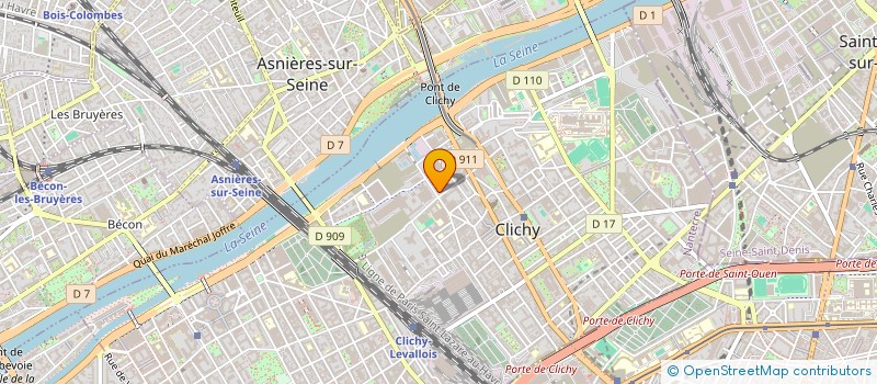 localisation de l'entreprise AMICALE C.S.F. DES LOCATAIRES DE LA RESIDENCE DES TEINTURIERS à CLICHY