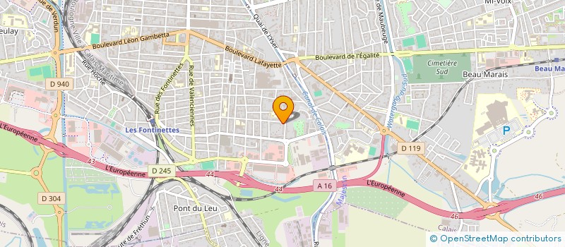 localisation de l'entreprise AMICALE CANINE EDUCATION ET SPORT  CALAIS