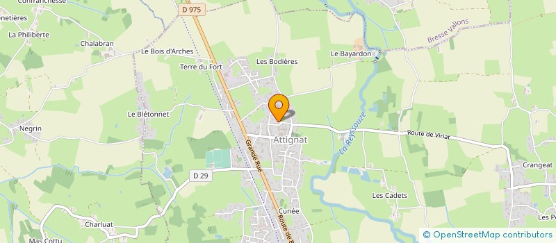 localisation de l'entreprise AMICALE CANTON SECOURISTES à MONTREVEL-EN-BRESSE
