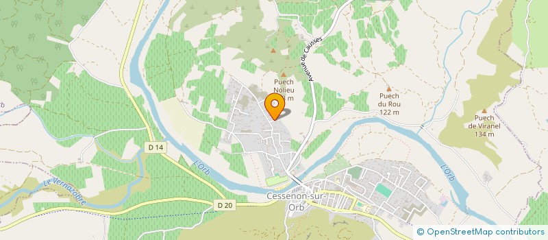 localisation de l'entreprise AMICALE CAZEDARNAISE DES JOUEURS DE CARTES  CAZEDARNES