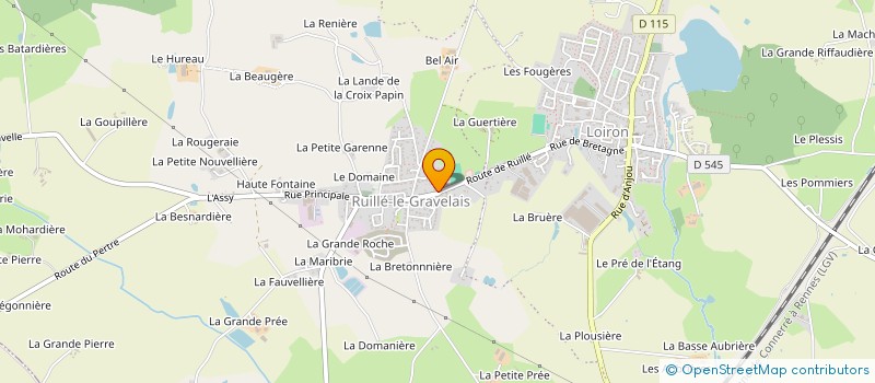 localisation de l'entreprise AMICALE CENTRE DE SECOURS LOIRON  LOIRON-RUILLE