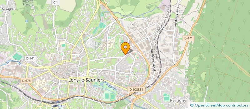 localisation de l'entreprise AMICALE CENTRE SECOURS DU JURA à LONS-LE-SAUNIER
