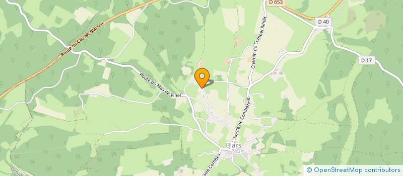 localisation de l'entreprise AMICALE CHASSEURS GORGES DU BOURNAC  CREGOLS