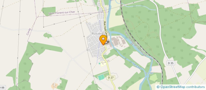 localisation de l'entreprise AMICALE CHASSEURS ROSIERES  LUNERY