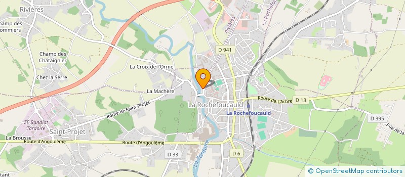 localisation de l'entreprise AMICALE-CHLR  LA ROCHEFOUCAULD-EN-ANGOUMOIS