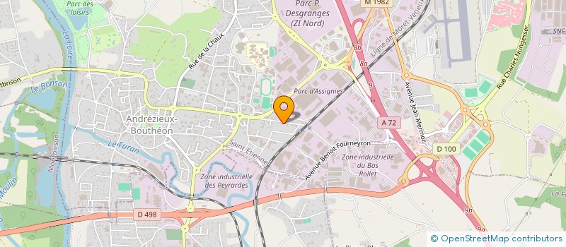 localisation de l'entreprise AMICALE CICLISTE FOREZIENNE à ANDREZIEUX-BOUTHEON